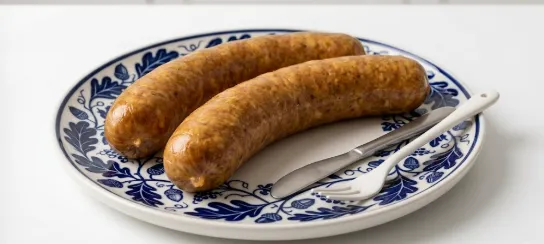 House-made European garlic sausage at Springfield Meats Winnipeg